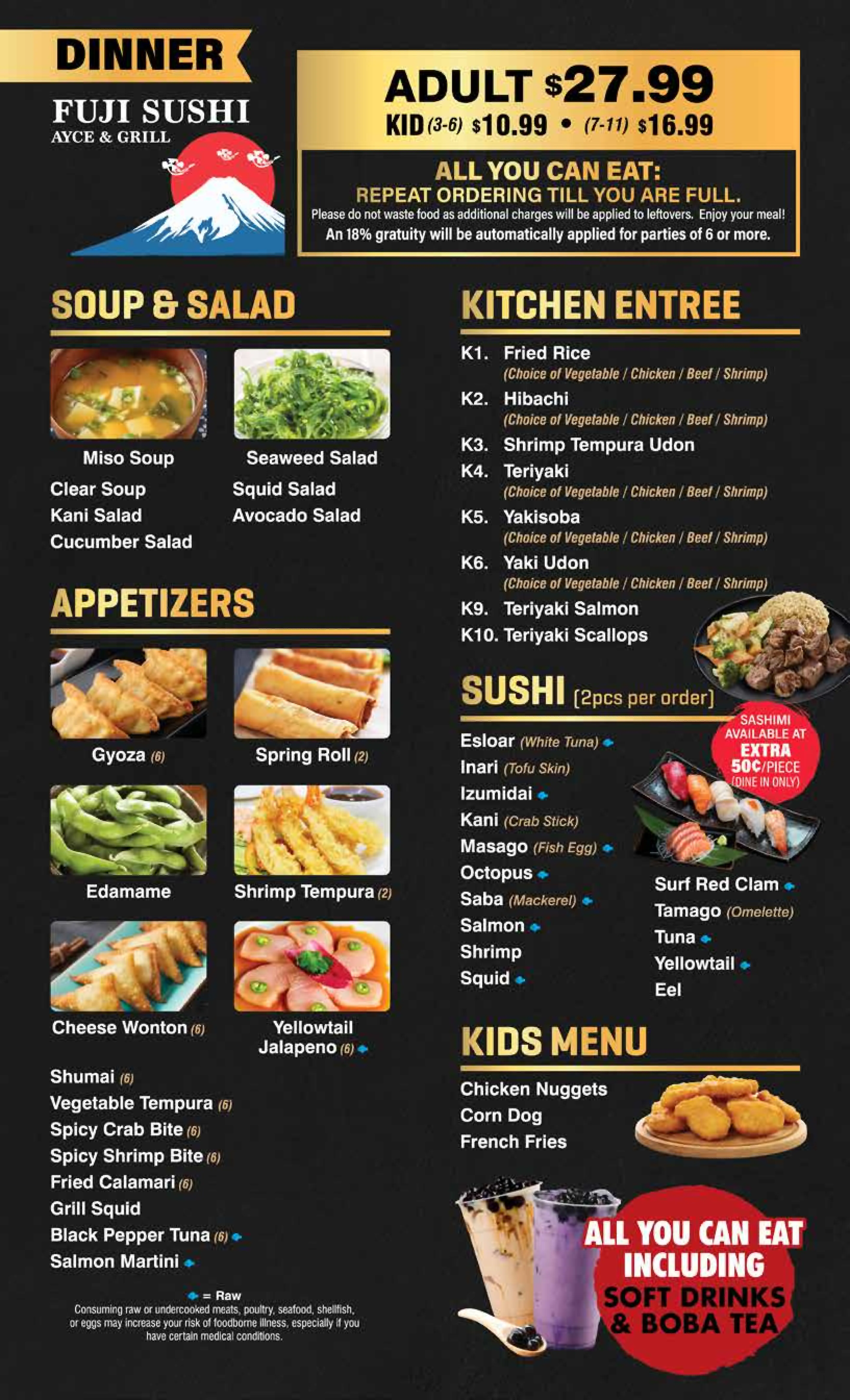Restaurant menu 1